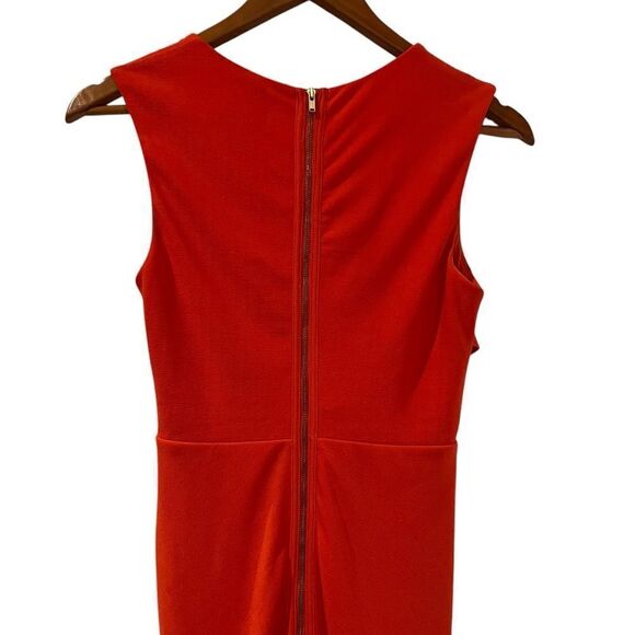 Fresh soul bright orange asymmetrical dress - Picture 8 of 10